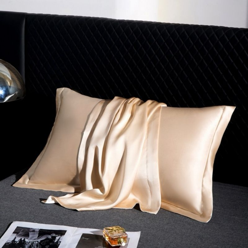16/19/22mm Heavy Silk Pillow Core Cover 100% Mulberry Silk Pillow Case Smooth Silky Bedding ODM/OEM Hotel Home Textile Pillowcase Wholesale