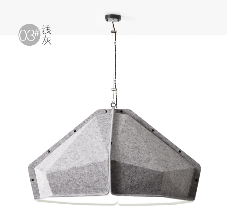 The Adornment of The Diamond Shape New Environmental Protection Material of Polyester Fiber Lampshade