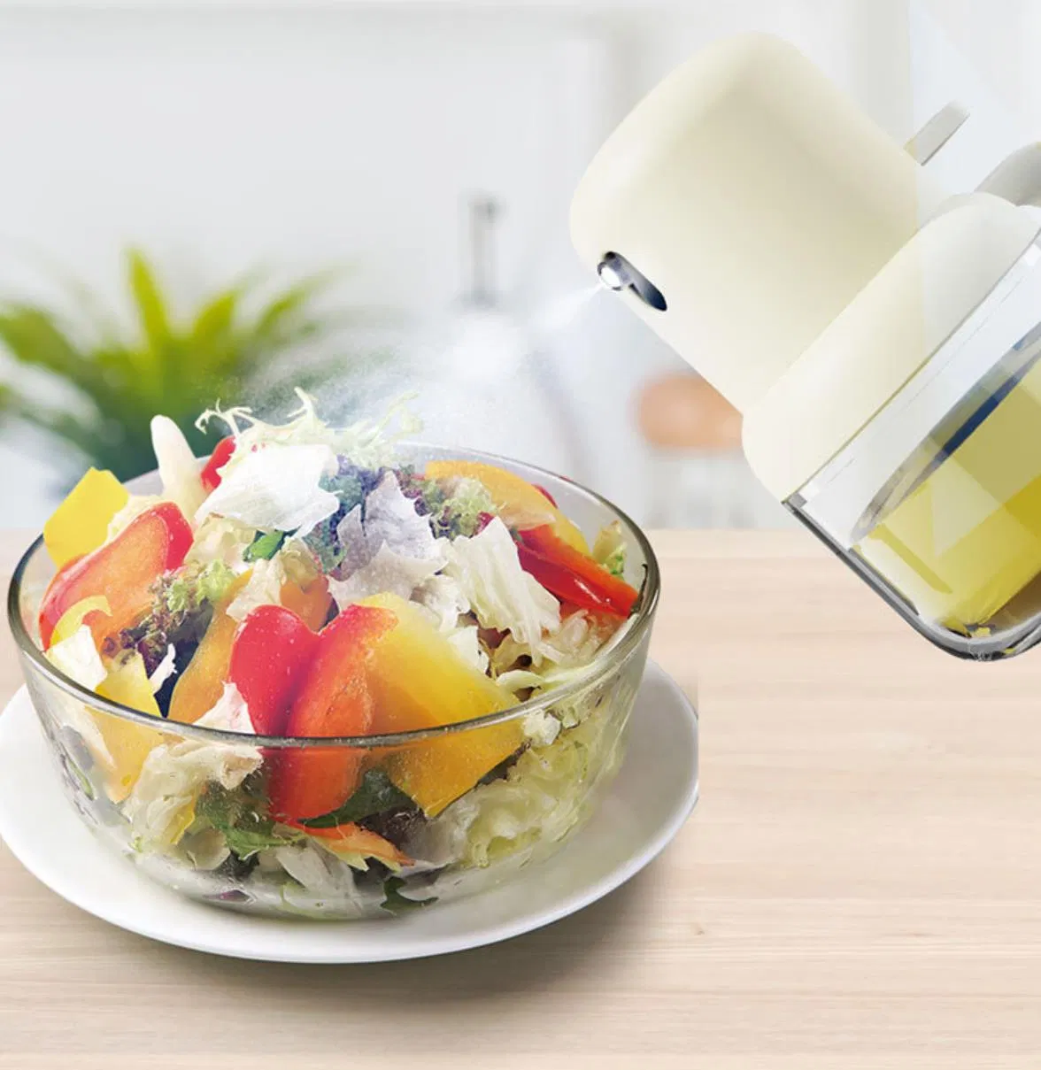 Household Oil Spray Bottle Oil Spray Pot Barbecue Oil Pot Seasoning Bottle Condiment Pot Kitchen Press Type Spray