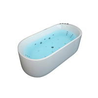 Акриловая отдельностоящая ванна SPA с LED-подсветкой