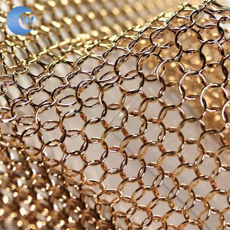 Factory Sale Architectural Stainless Steel Ring Mesh Curtain/Ring Mesh
