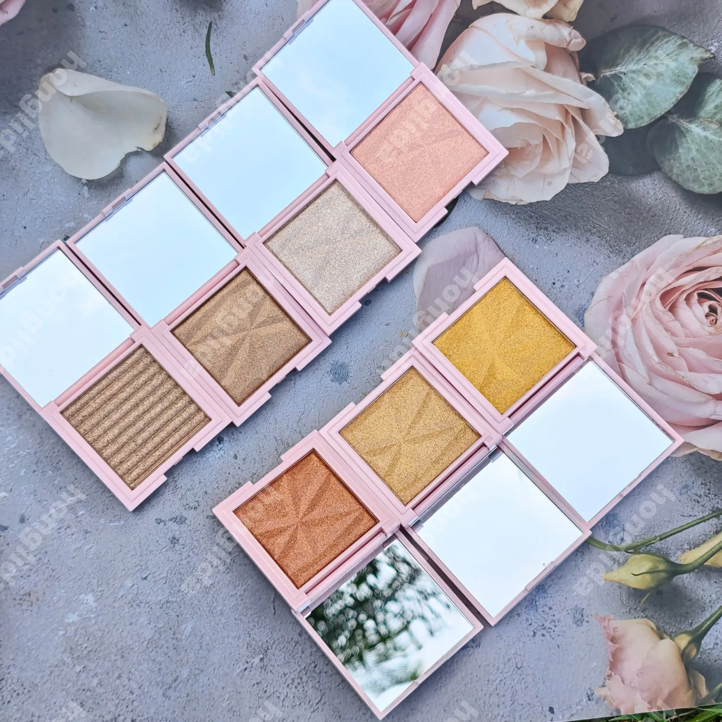 7 Colors Face Highlighter Private Label Bronzer Makeup Highlight Waterproof
