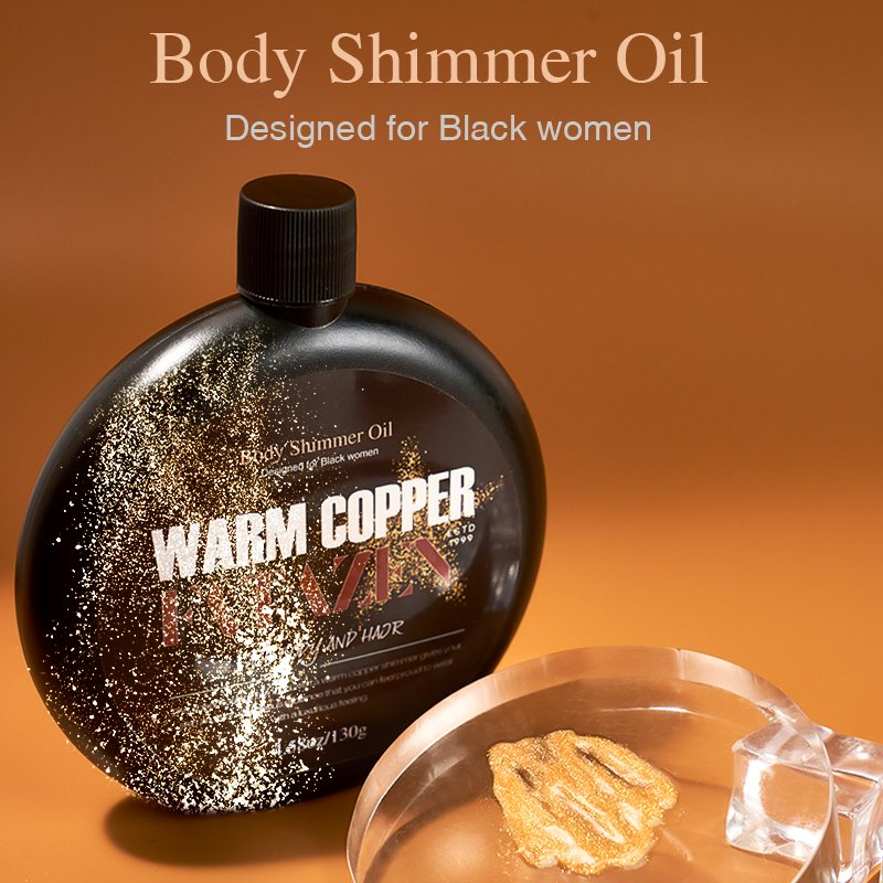 Private Label Flash Powder OEM Shimmering Body Highlight Body Highlighter Oil