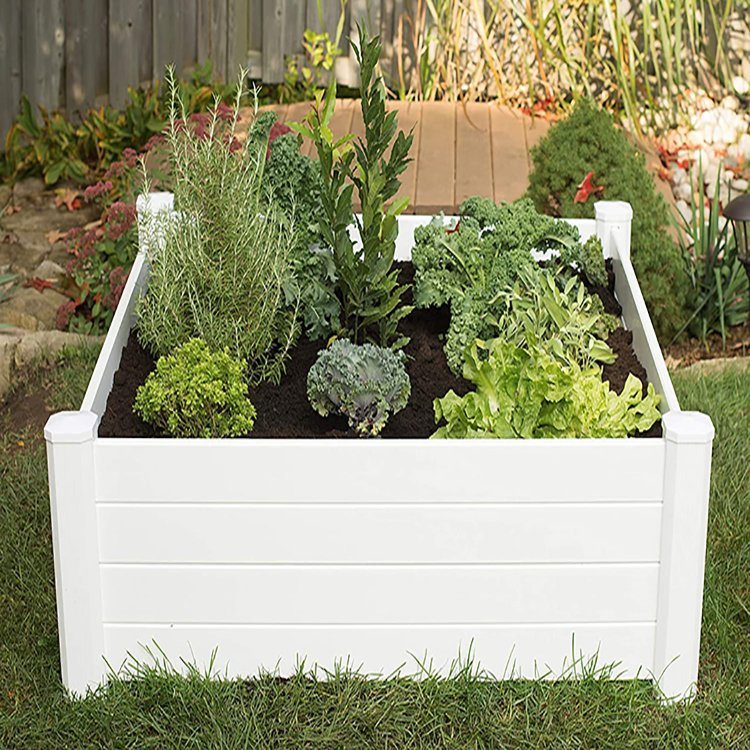 Plastic PVC Garden Planter Box Raised Garden Bed
