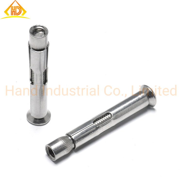 Анкерный болт с шестигранной головкой и гайкой, оцинкованный