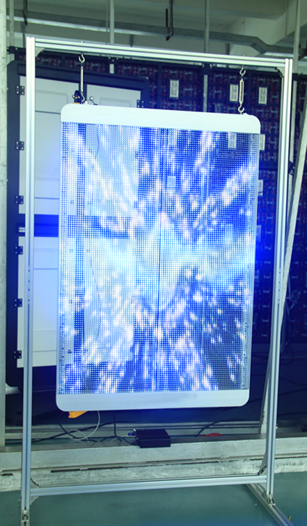 High Brightness Shopping Mall Advertising Outdoor Glass Window Wall Transparent LED Display