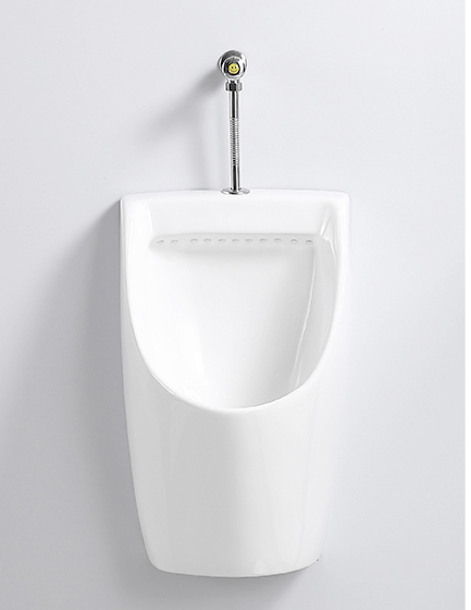 Chaozhou Factory Wholesale Adult White Color Smart Urinal S-Trap or P-Trap with External Sensor Flusher or Hand Press Flusher