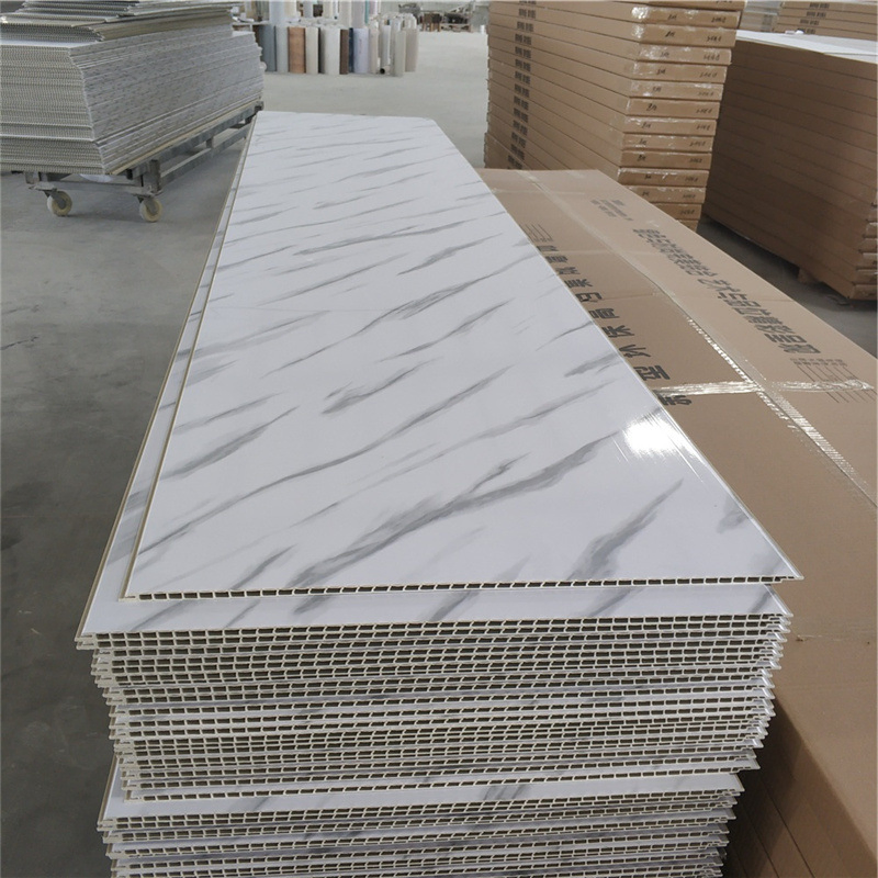 Plastic Laminate Ceiling Board White Marble PVC Wall Panel in China
