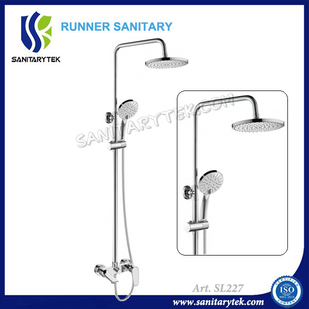 Смеситель для душа настенный с дождевой лейкой
