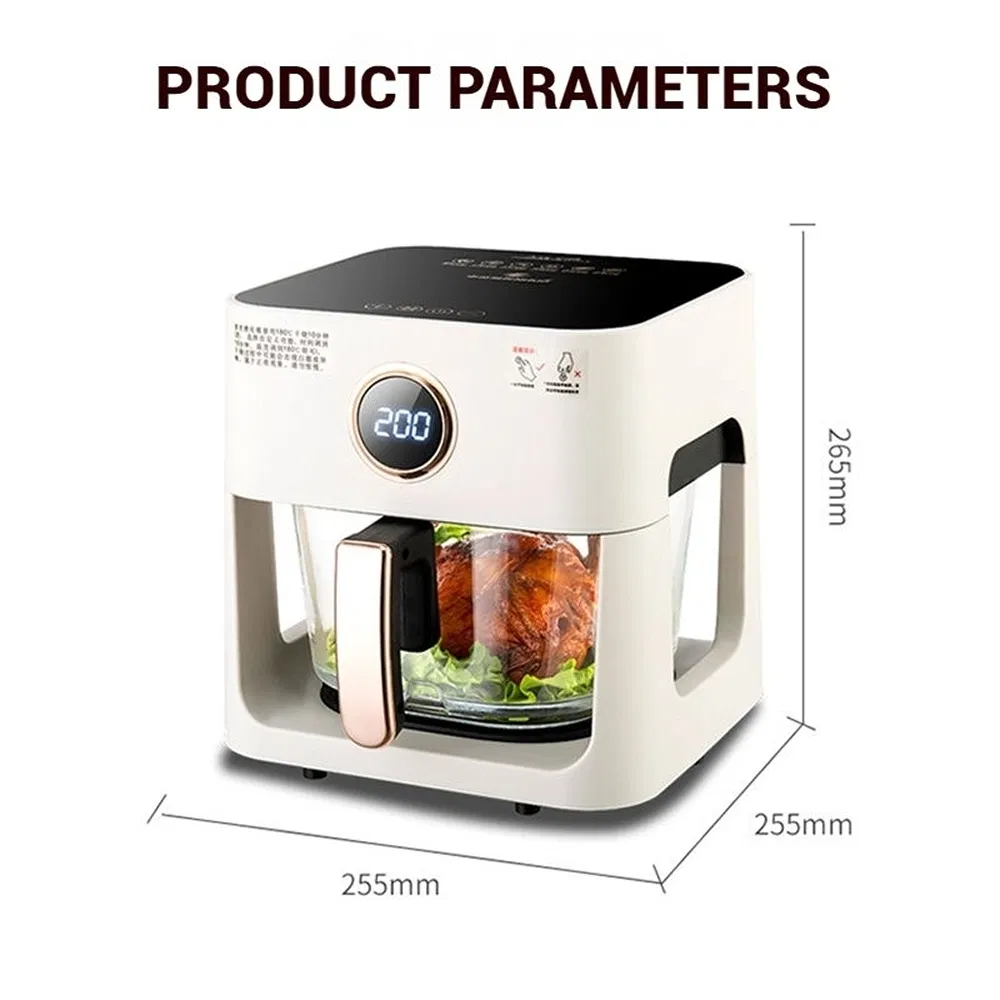 High Quality Multifunctional Adjustable Thermostat Easy to Clean 4L Electric Digital Oil-Free Hot Air Fryer