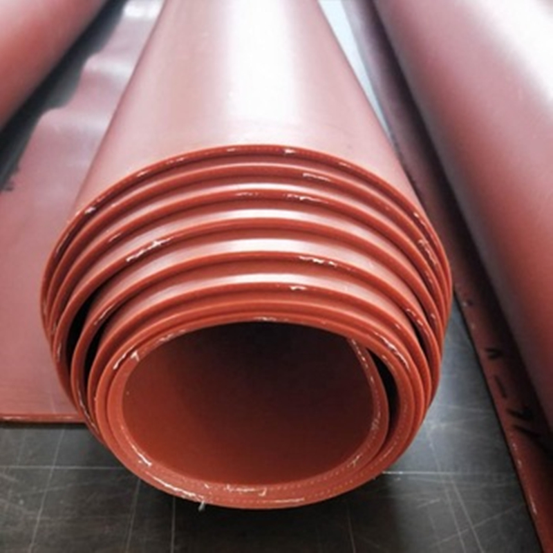 Red Color Rubber Mat Insulation Nr Natural Rubber Sheet