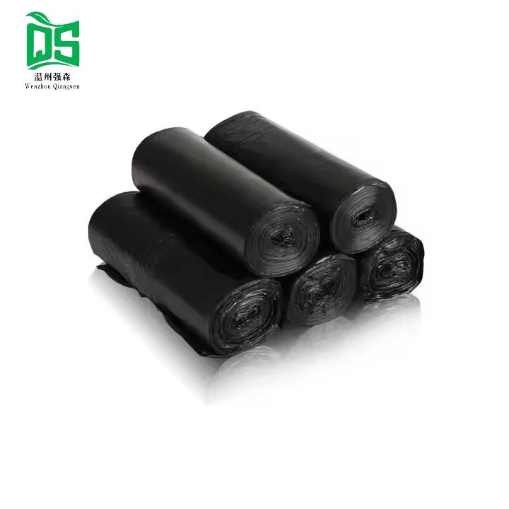 Disposable HDPE Black Star Fund Garbage Plastic Bag