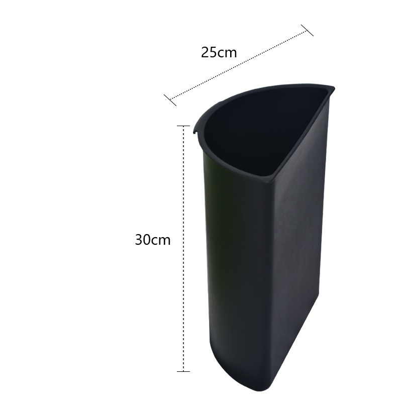 Открытый пластиковый мусорный бак для дома и улицы