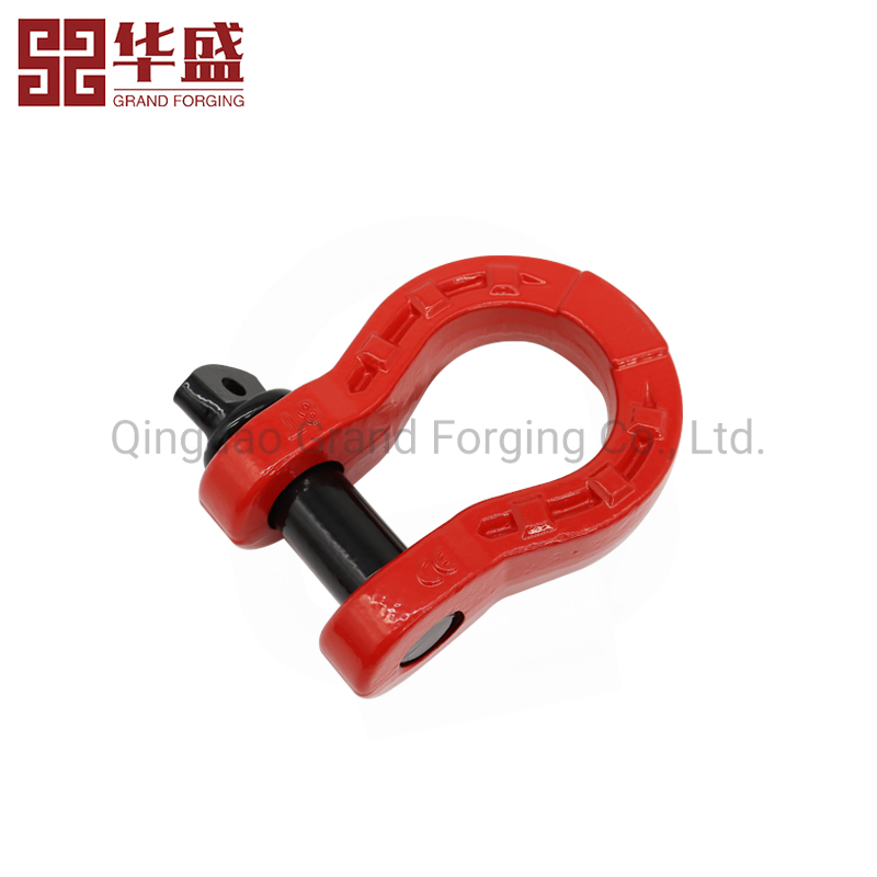 Self-Design High Tension Alloy Steel Forged D Shackle Trailer Shackle