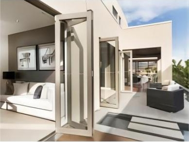 Salzburg Series Heavy-Duty Aluminum Folding Door Space-Saving Design Factory Price Customizable