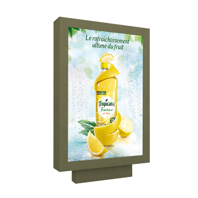 Outdoor Full Color Aluminum P8 LED Mupi Light Box Customization