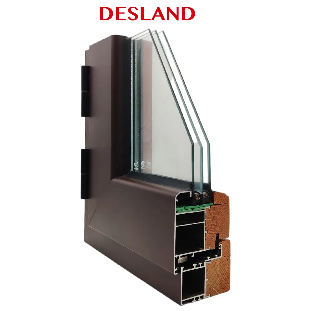 Msl-82 Series Outward-Opening Aluminium Clad Wooden Casement Windows & Doors