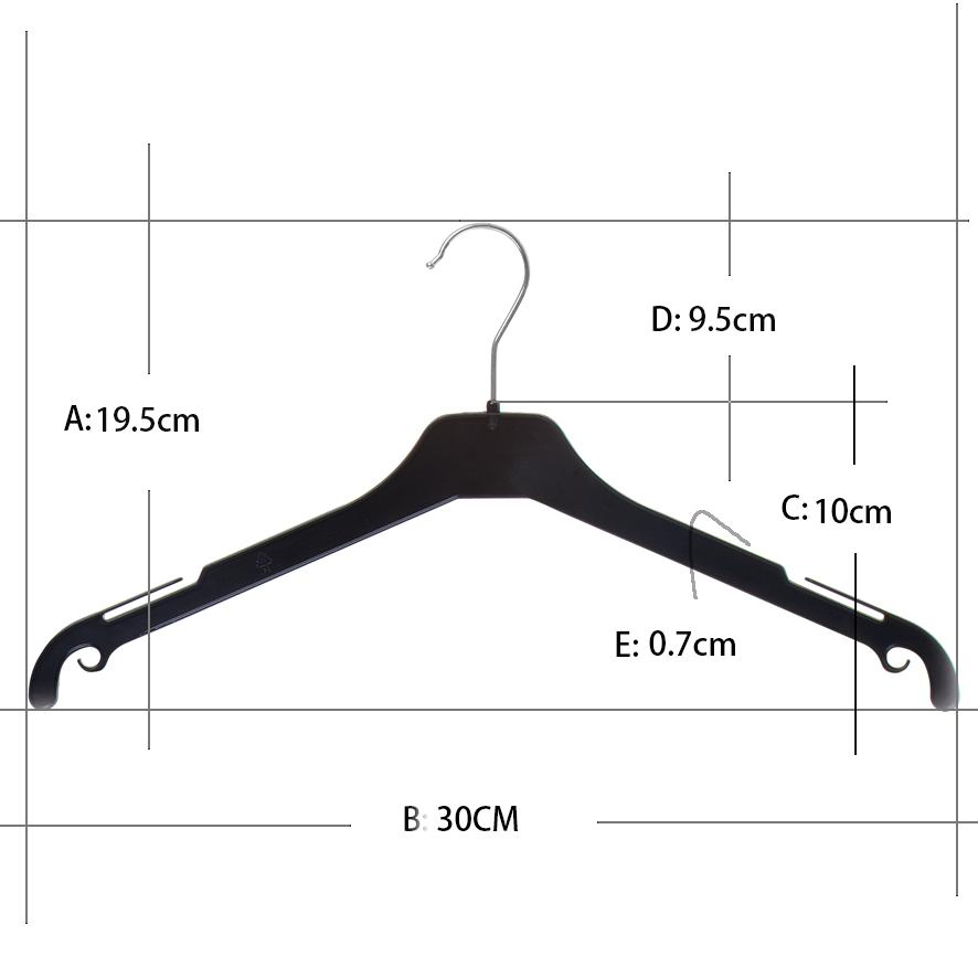 Black Coat Hanger Metal Hook Coat Hanger Can Be Customized Size Logo Coat Hanger
