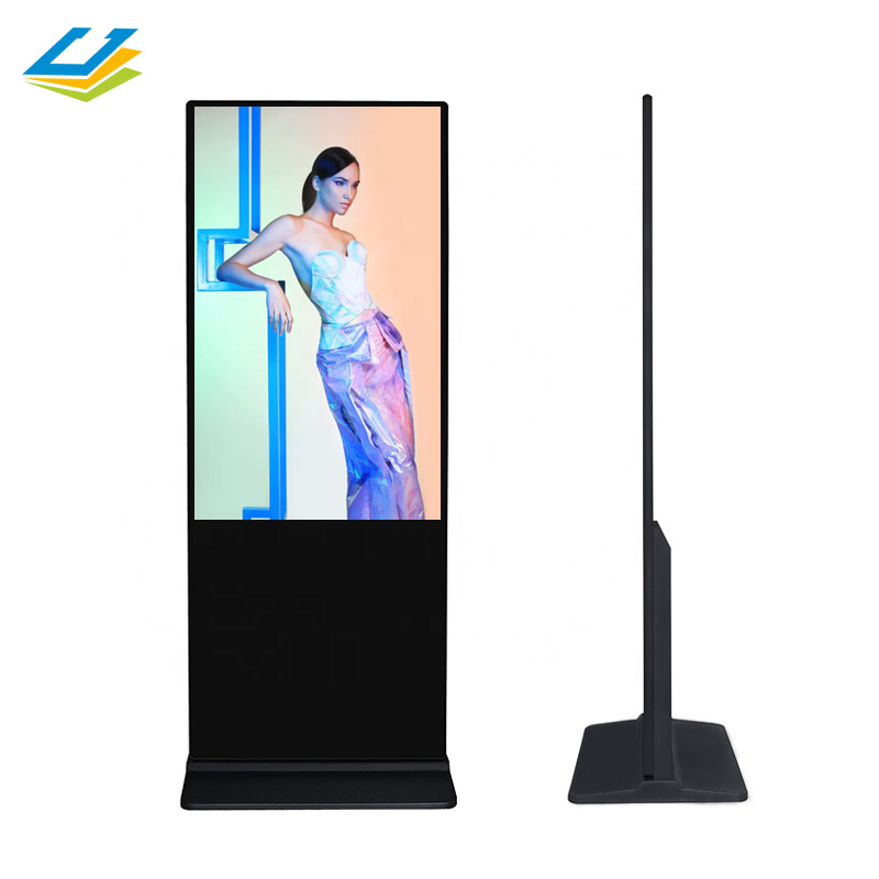 Двусторонний LCD киоск 43-65 дюймов, черный