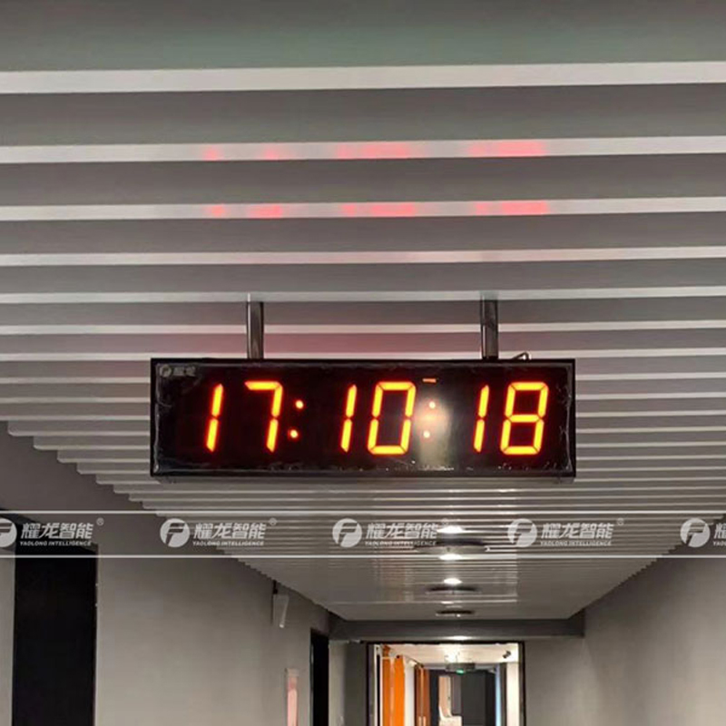 Standard Time Digit Clock with Alarm Temperature Display for Gym