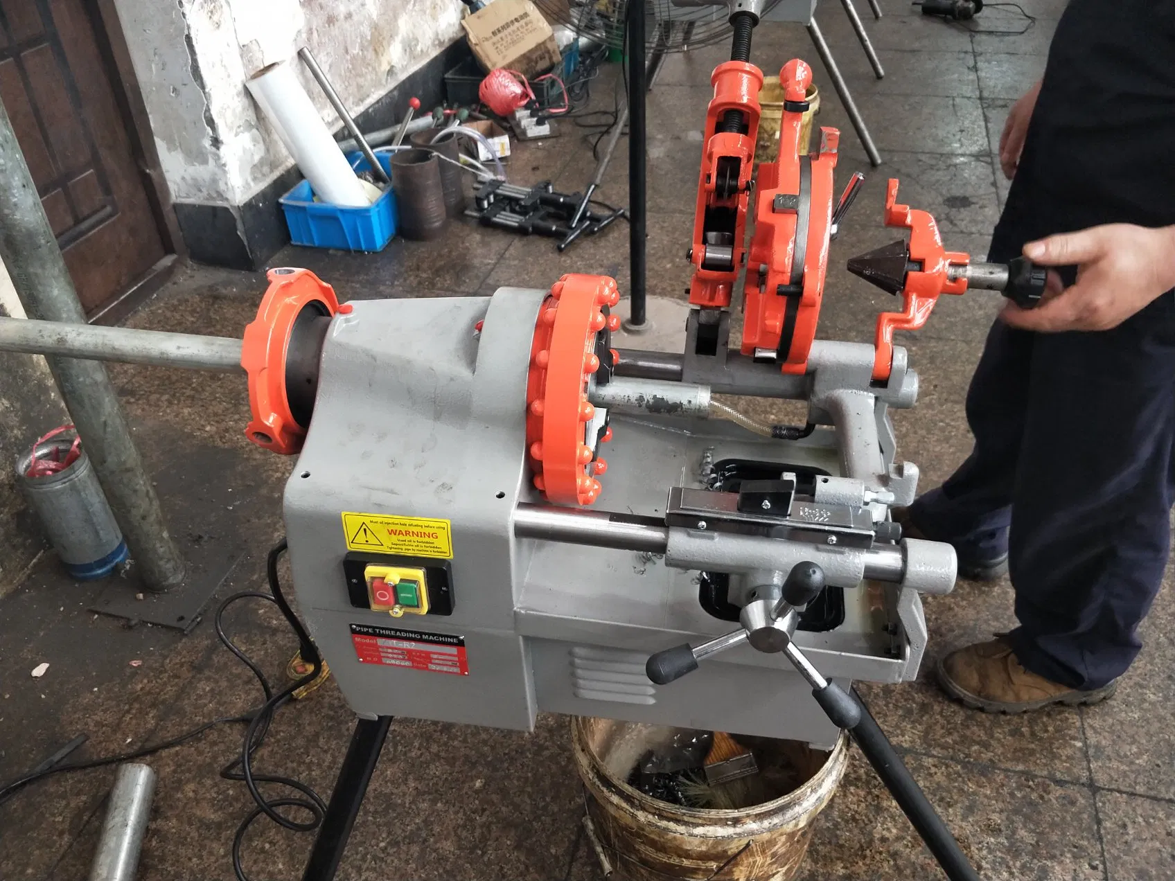 750W 2 Inch Electric Pipe Threader Machine