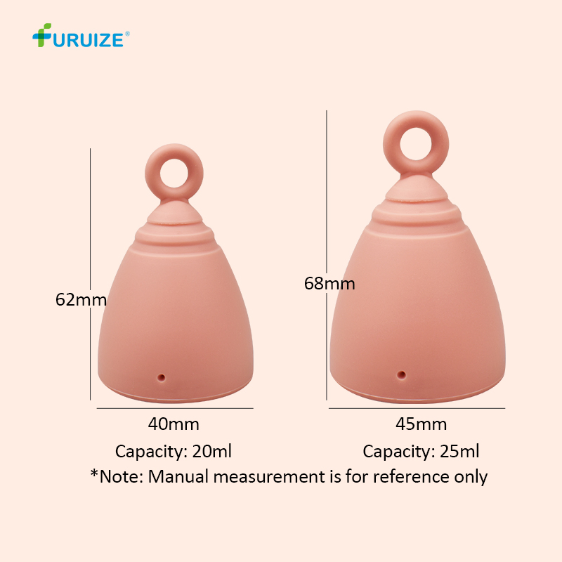 Furuize Factory High Quality and Low Price Menstrual Cup Made by 100% Medical Grade Silicone Women Period Cup