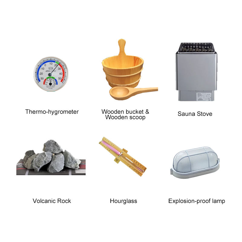 Традиционная сауна из хемлока с печью Harvia