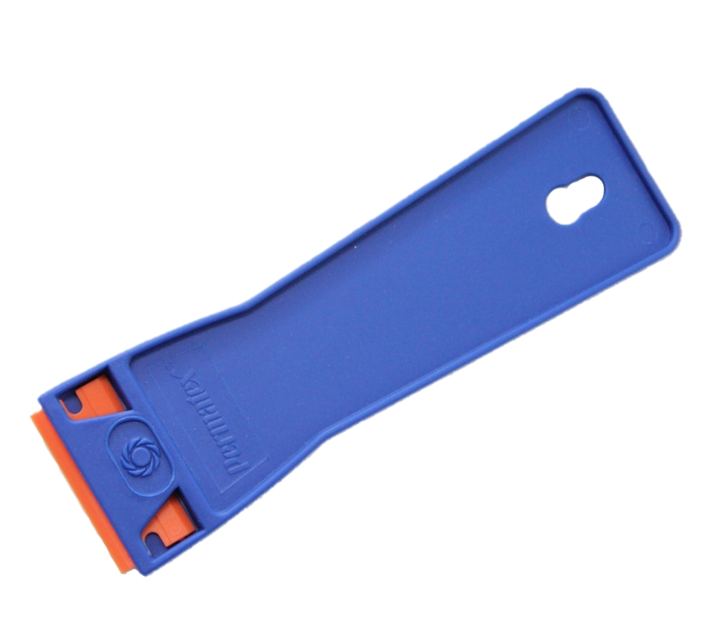 Long Cleaning Scraper Plastic Razor Scraper W/Double-Edged Plastic Blades