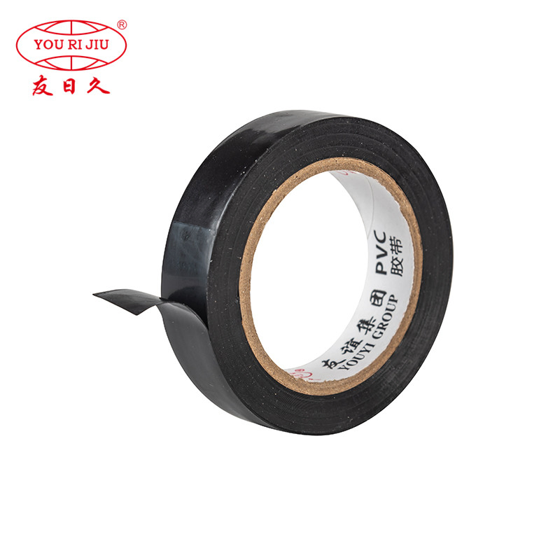 PVC Matte Super Glossy Black Silver Flame Retardant 600V RoHS Wholesale Jumbo Roll Electrical Insulation PVC Tape