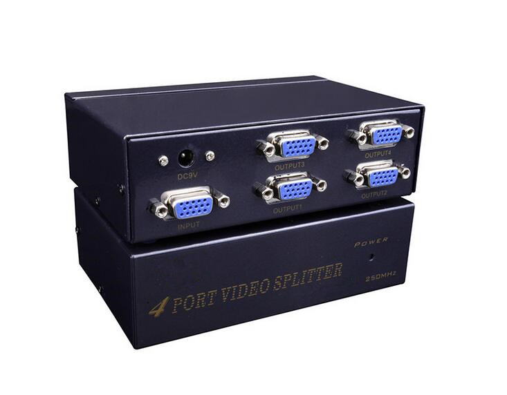 Разветвитель VGA 1x4, 4 порта, 250 МГц