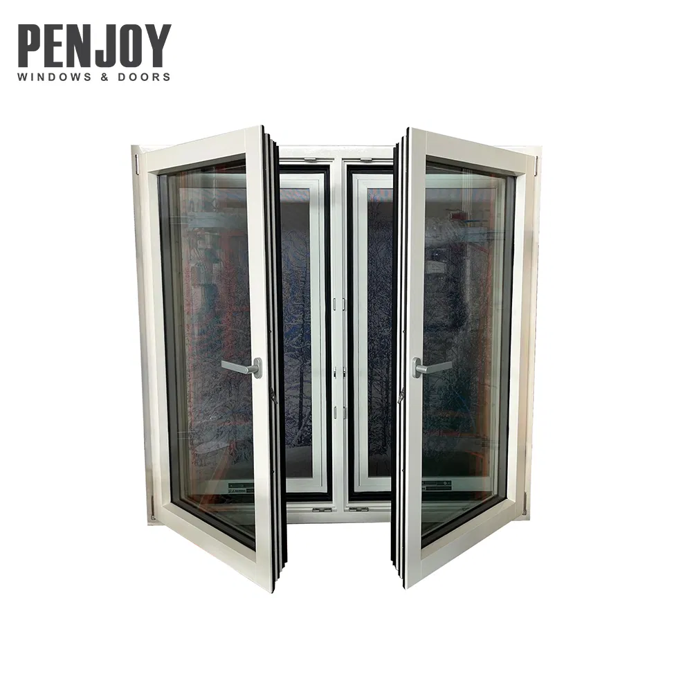 Eco-Certified Aluminum-Clad Wood Passive House Window - High Efficiency, Wind-Resistant with Secure Lock for Modern Buildings