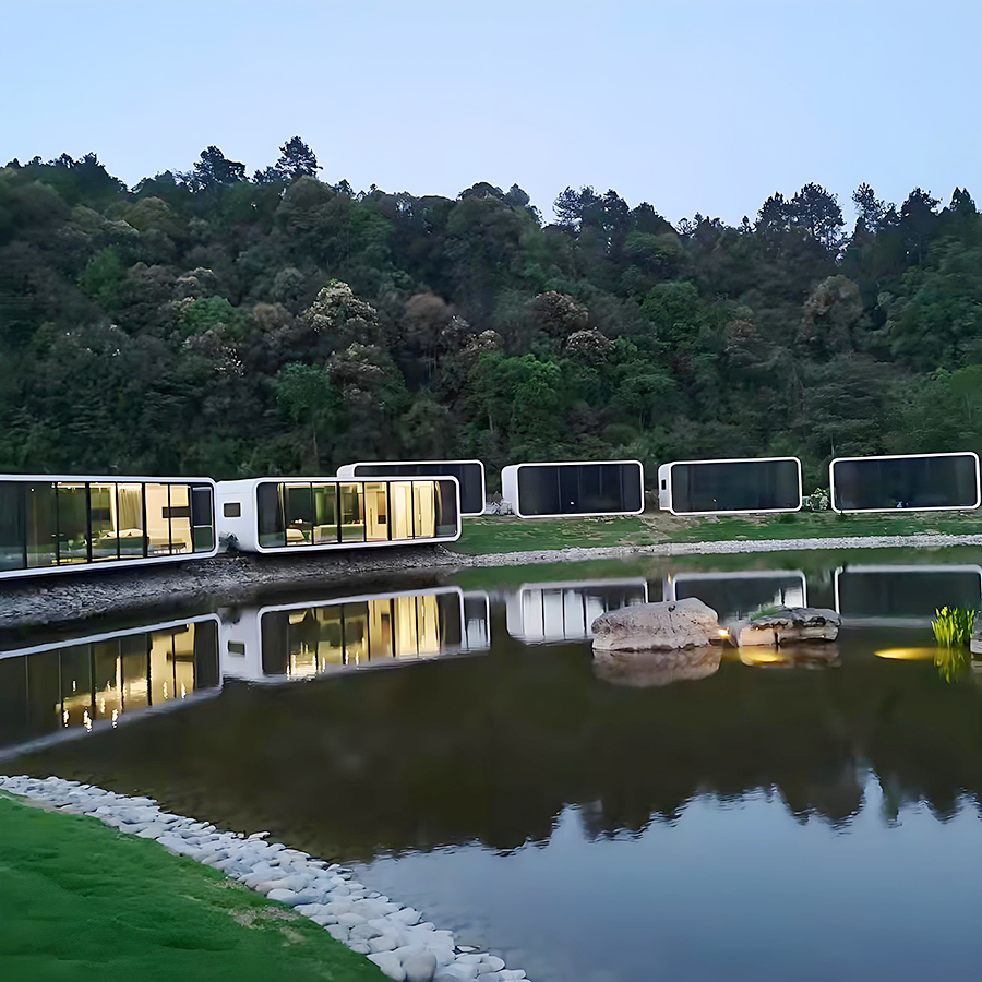 Fireproof Detachable Customize New Manufactured Homes Cheap Prefabricated House Apple Capsule