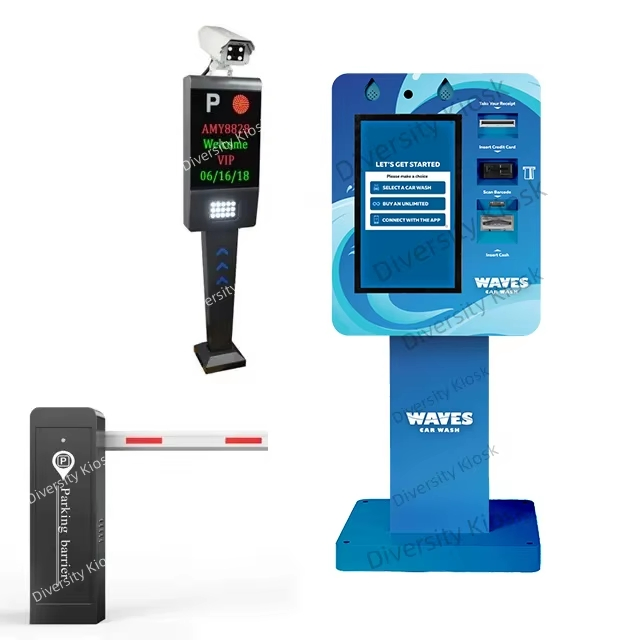 All-in-One Touch Screen Car Wash Pay Station Kiosk with Integrated Banknote Acceptor