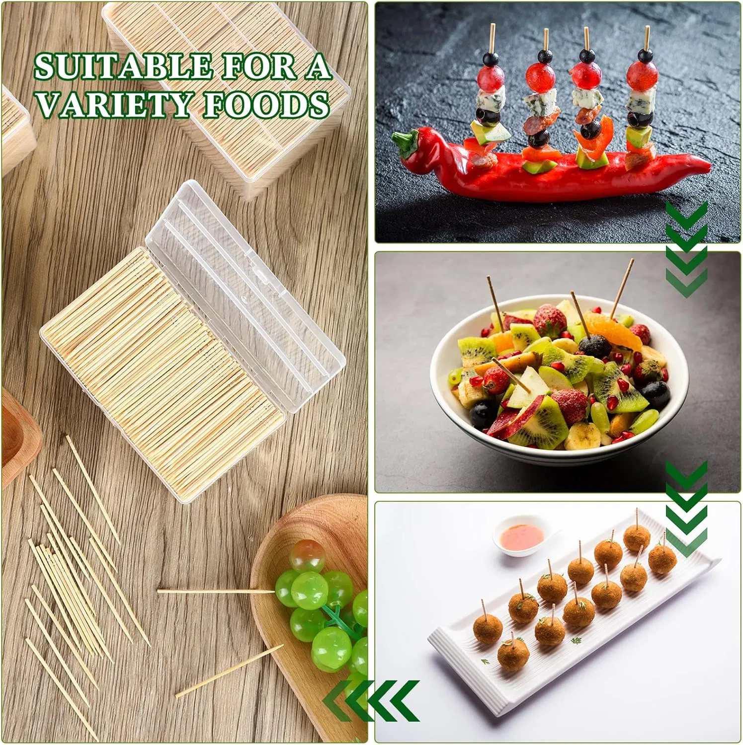 Chinese Bamboo Toothpick Manufacturer Adopts Individual Wrapping Pape