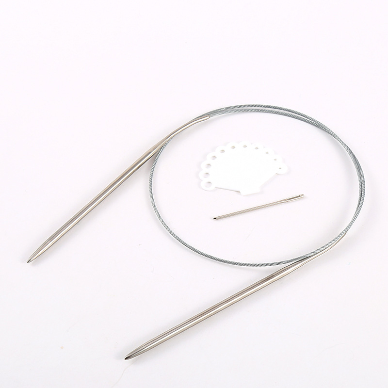 80 Cm Circular Tube Knitting Needle Stainless Steel Simple Knitting Tool