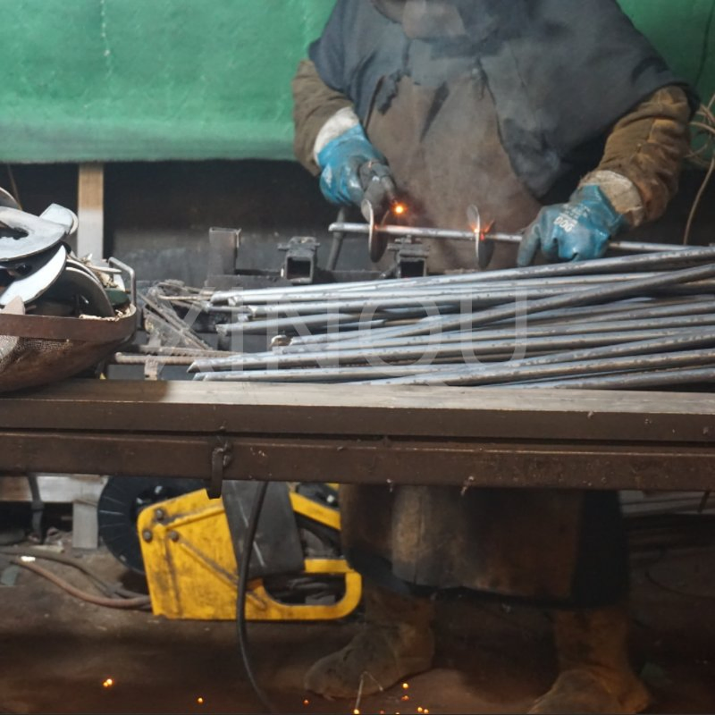 Power Coated Pole Steel Earth Screw Ground Anchor