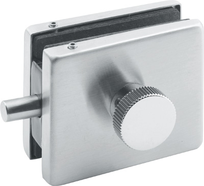 Sqaure Type Glass to Wall Lock Patch Fitting Square Twist Door Lock with Knob