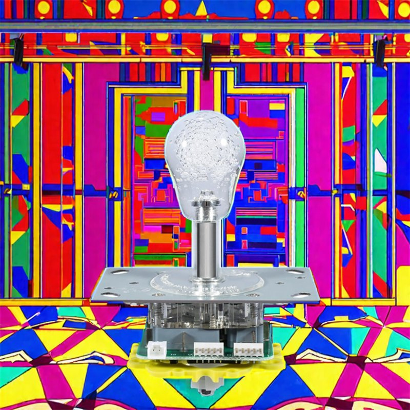 Thunder Phoenix Series Colorful Semi-Elliptical Integrated 5pin Joystick