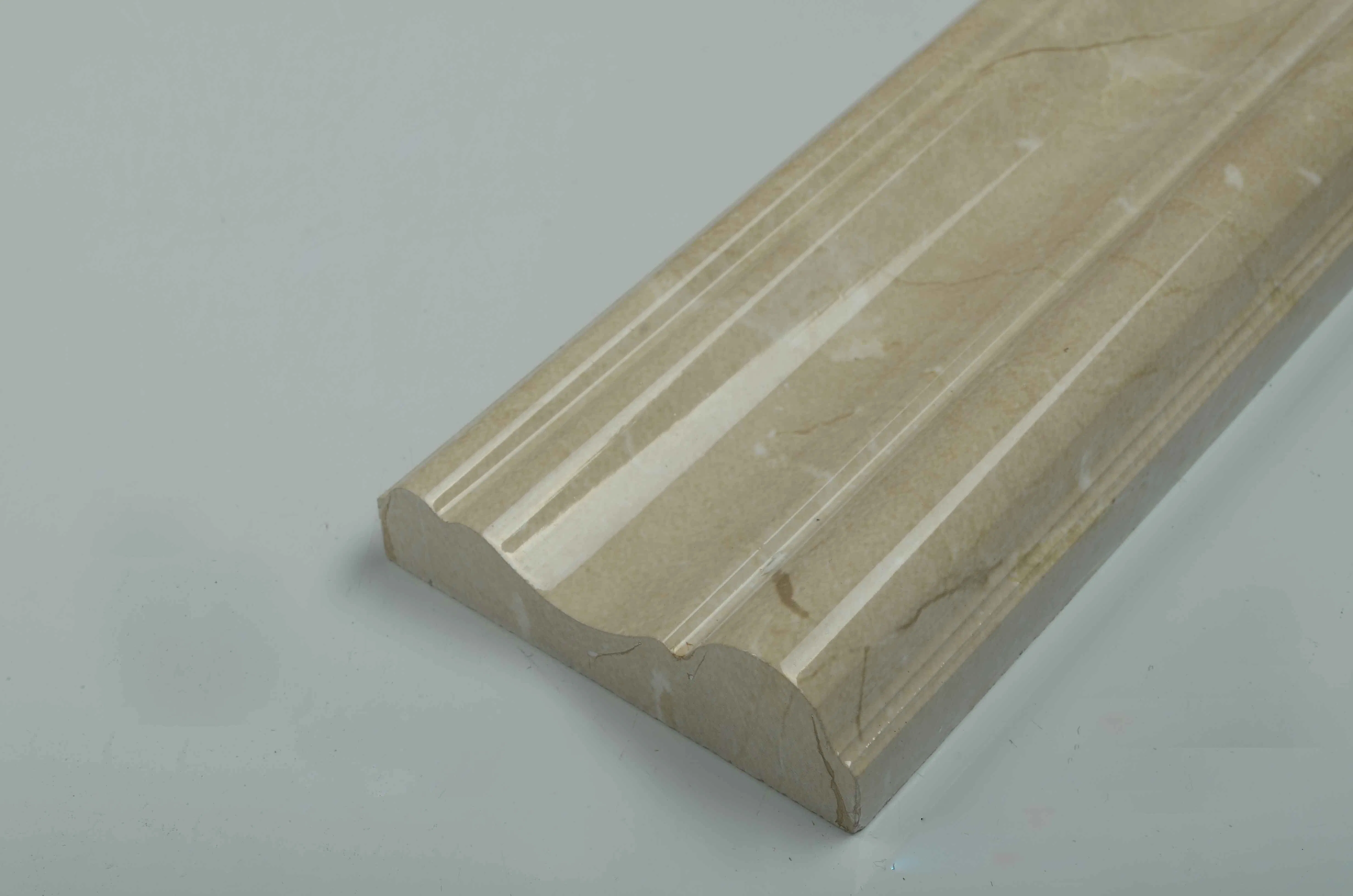 Wall Decoration White Line Stone Tile with 800*20~200mm