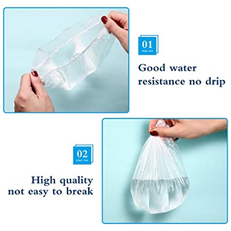 Disposable Shower Caps Elastic Plastic Hair Caps