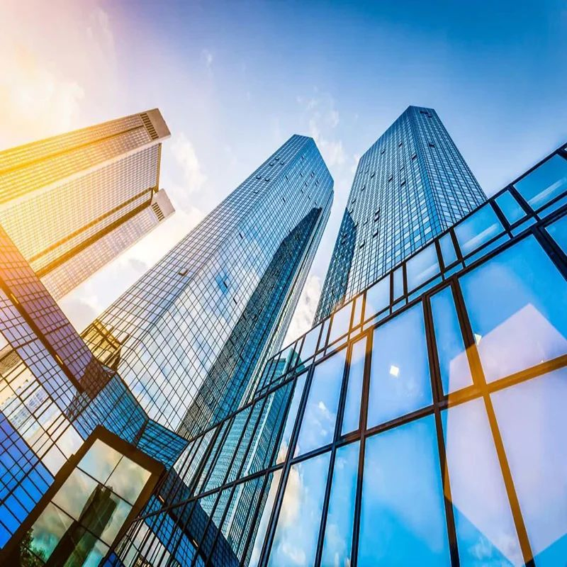 Building Wall Unitized Curtain Wall Exterior Aluminum Glass Curtain Wall 10mm Glass Window Glass Glass Smart Glass Film Glass Brick Float Glass Patterned Glass