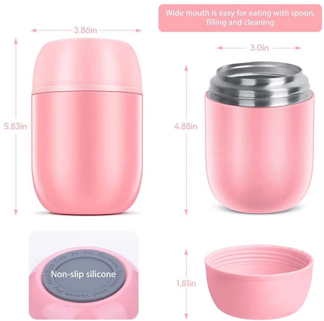 Stainless Steel Outdoor Bento Thermos Lunch Box Vacuum Flask Food Container Jar
