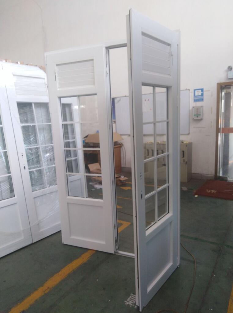 2024 Hot Sale Factory Customized Half Panel UPVC Vinyl Glass Door Toilet Door Office Door