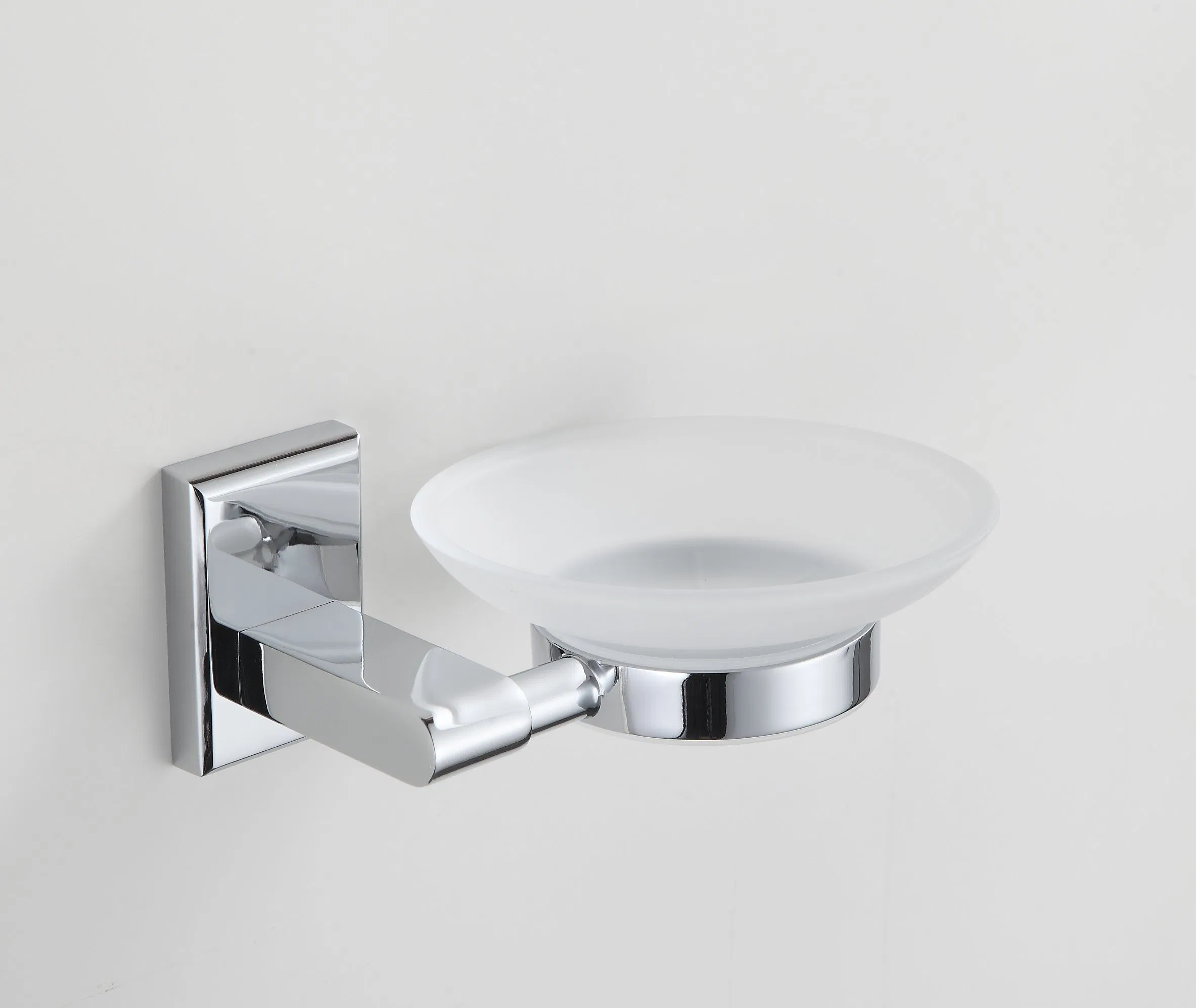 6 Pieces Round Design Silver Bathroom Accessories Set