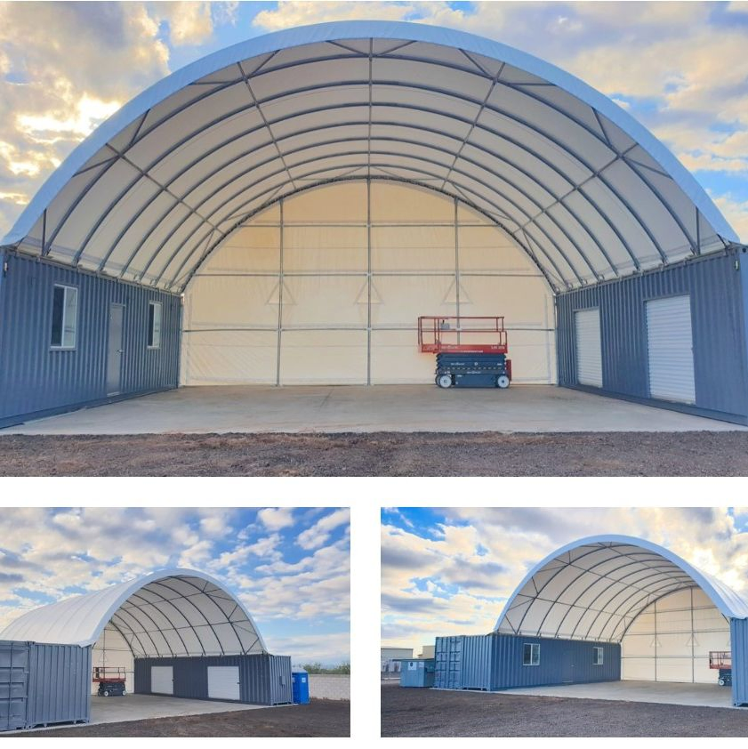 Portable PVC Warehouse Cattle Shelter Dome Container Tent Cover Shelter