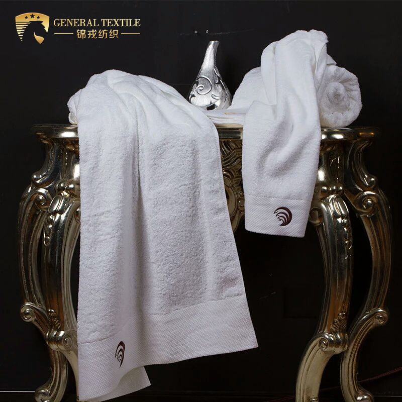Custom 100% Cotton White Terry Color Hotel Face Towel (JRD001)