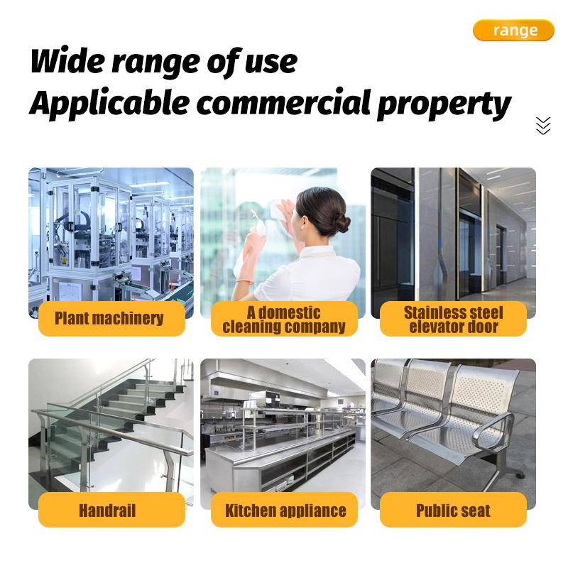 Factory Made Cleaner Easy to Use Spray Cleaner and Polish Industrial Stainless Steel Cleaner