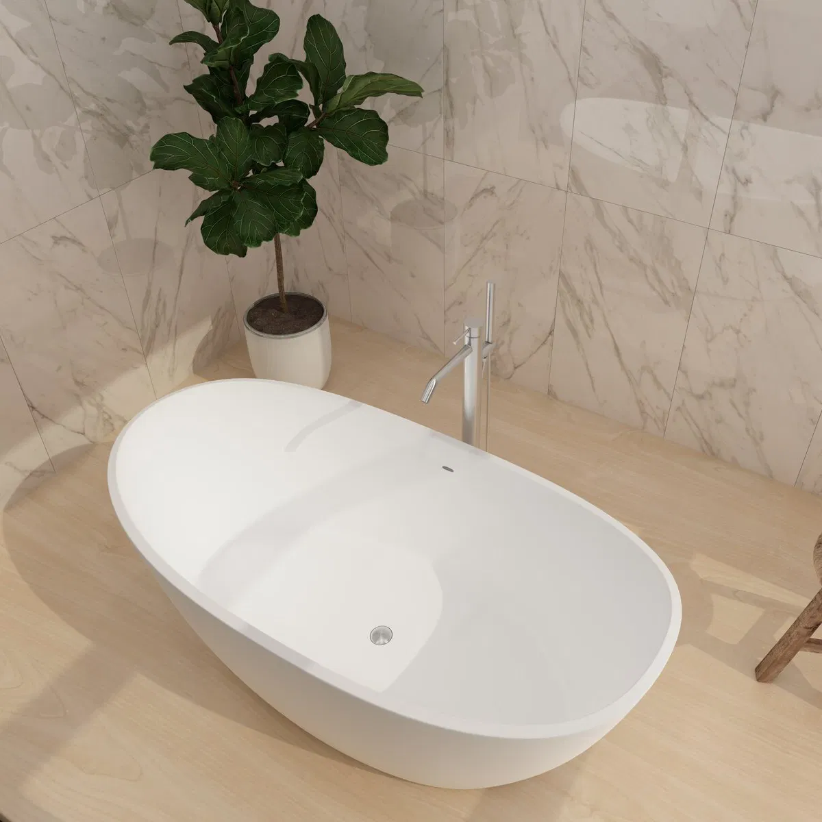 High Quality 67" X 30" Acrylic Bad Free Standing Soaking Acrylic Bathtubs Bath Tub