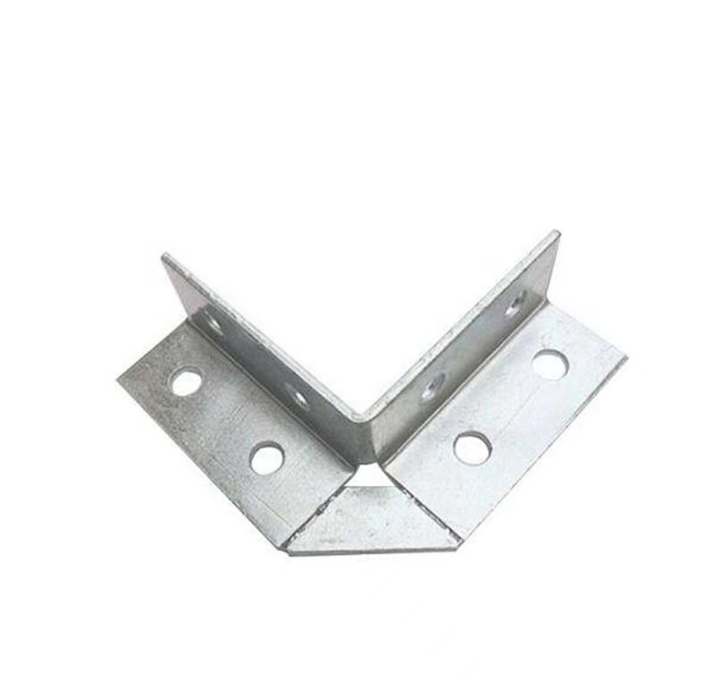 Heavy-Duty Corner Protection Bracket with Eight-Hole Steel Connector Design