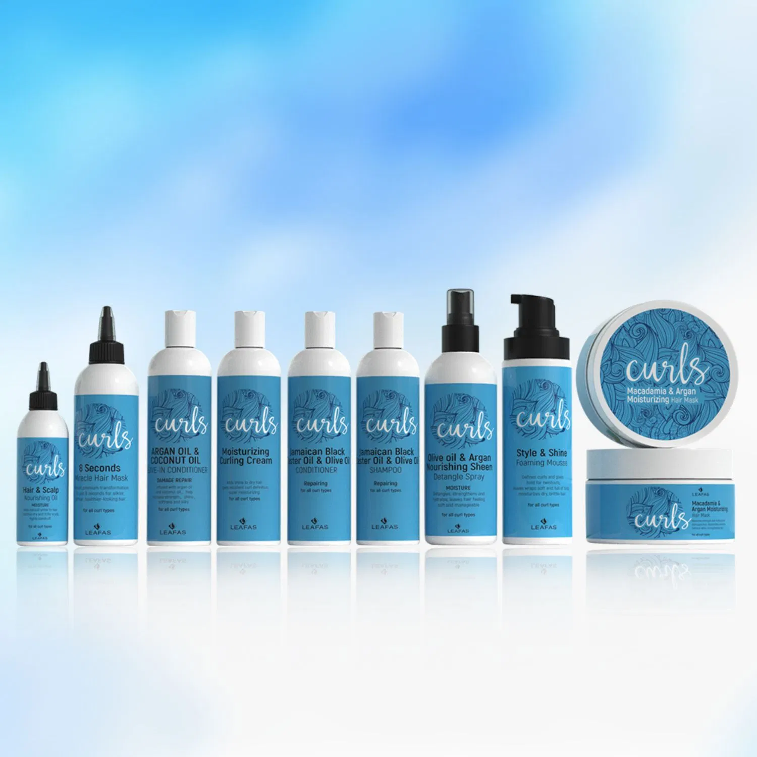Hot Selling Factory Supply Nourish Soften Argan Oil & Coconut Oil Leave-in Hair Conditioner